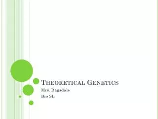 Theoretical Genetics