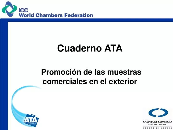 cuaderno ata promoci n de las muestras comerciales en el exterior