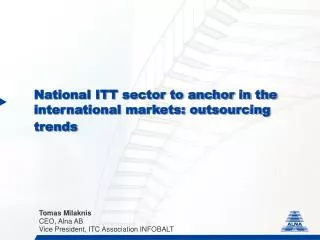 National ITT sector to anchor in the international markets: outsourcing trends
