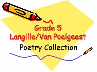 Grade 5 Langille/Van Poelgeest