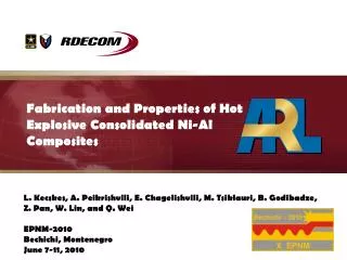 Fabrication and Properties of Hot Explosive Consolidated Ni-Al Composites