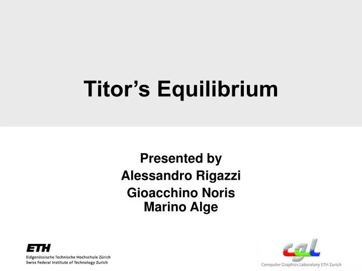 titor s equilibrium