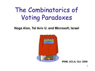 The Combinatorics of Voting Paradoxes