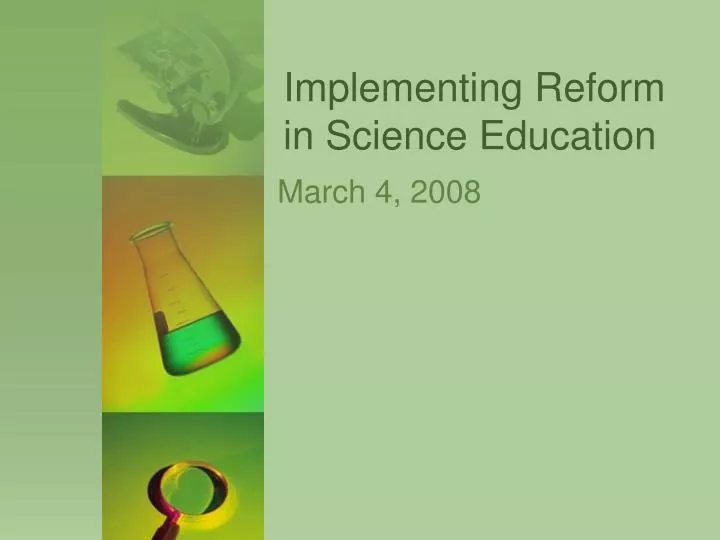 implementing reform in science education