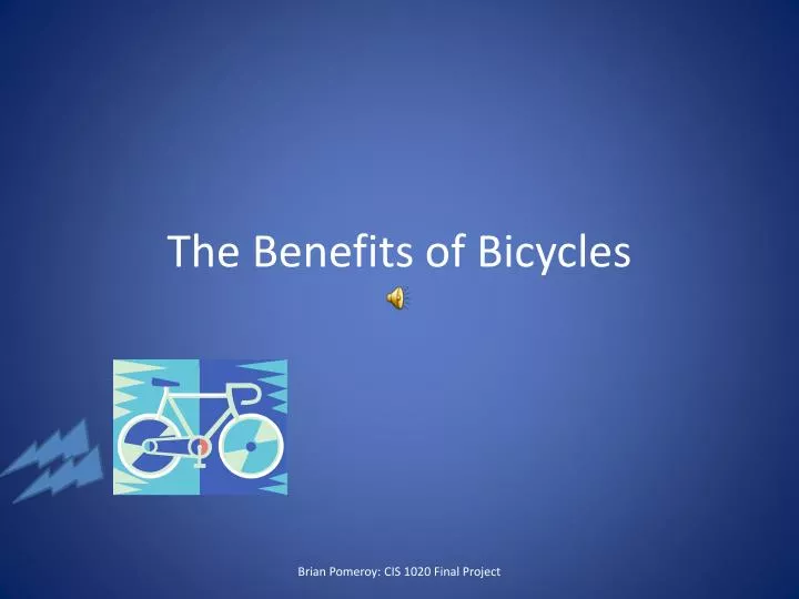 the benefits of bicycles