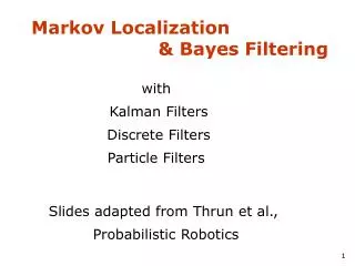 Markov Localization &amp; Bayes Filtering