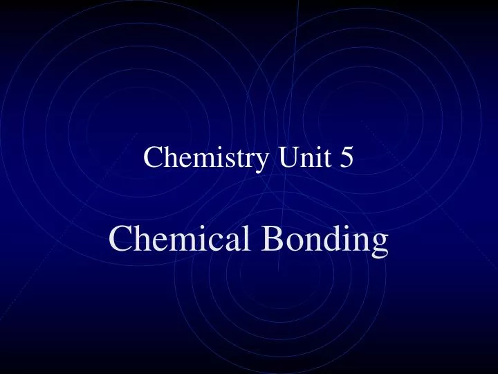chemistry unit 5