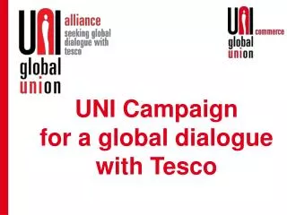 UNI Campaign for a global dialogue with Tesco