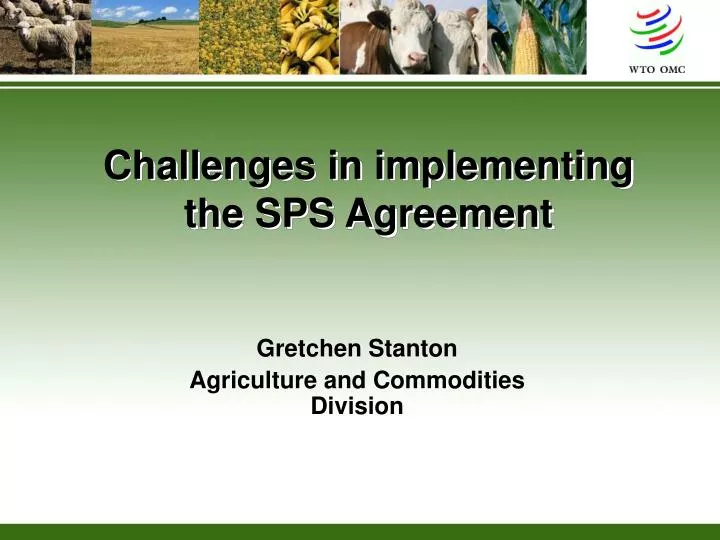 challenges in implementing the sps agreement