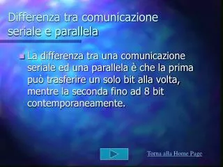 differenza tra comunicazione seriale e parallela
