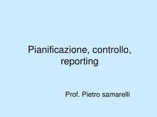 pianificazione controllo reporting