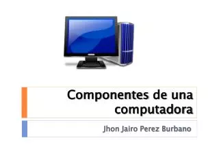 componentes de una computadora