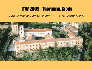 ITW 2009 - Taormina, Sicily