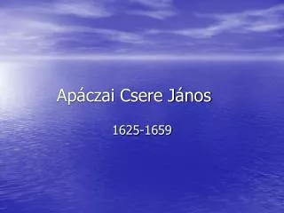 ap czai csere j nos