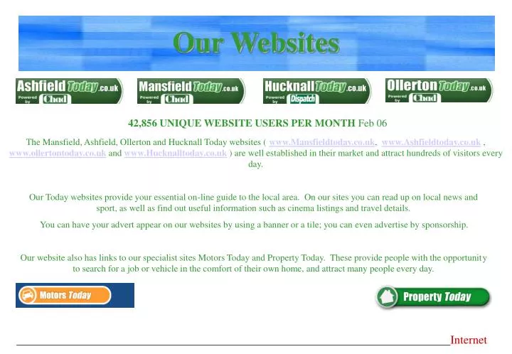 our websites