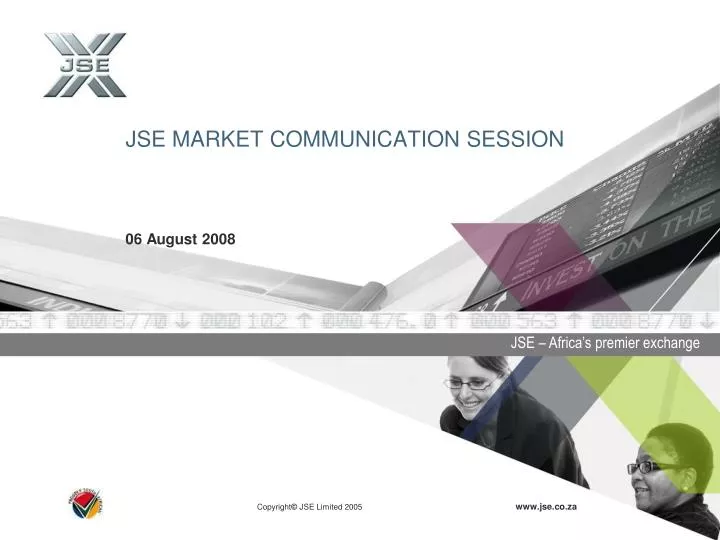 jse market communication session