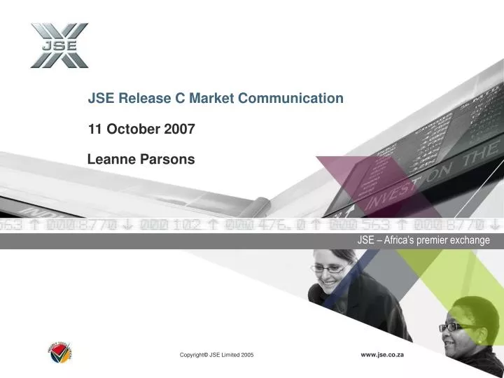 jse release c market communication 11 october 2007