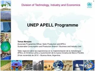 UNEP APELL Programme