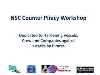 NSC Counter Piracy Workshop
