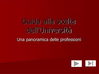 guida alla scelta dell universit