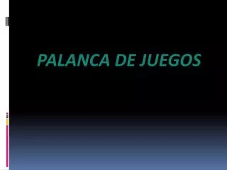 palanca de juegos