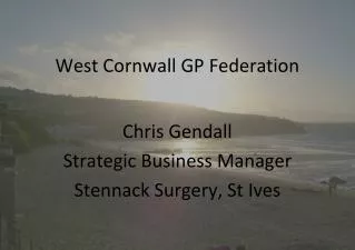 West Cornwall GP Federation