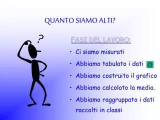 quanto siamo alti