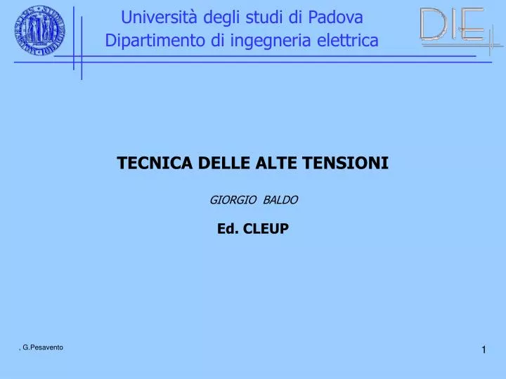 universit degli studi di padova dipartimento di ingegneria elettrica