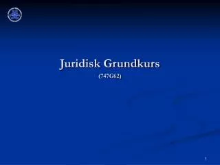 juridisk grundkurs 747g62