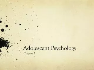 adolescent psychology
