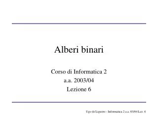 alberi binari