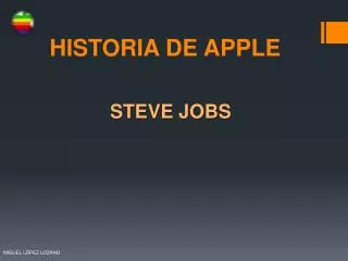 historia de apple