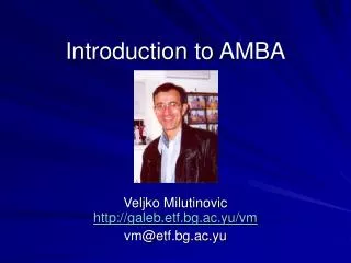 Introduction to AMBA