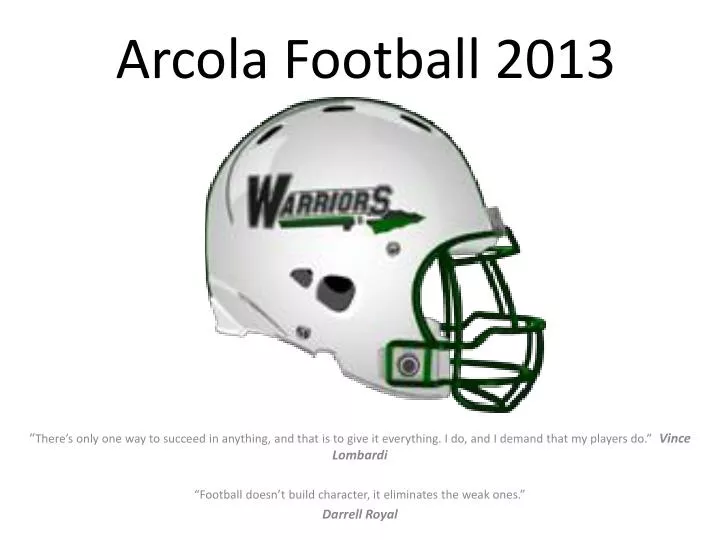 arcola football 2013