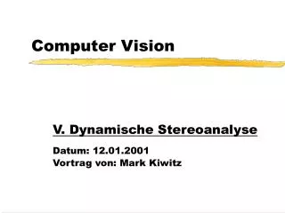 computer vision