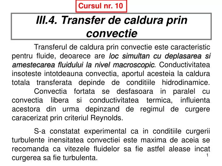 iii 4 transfer de caldura prin convectie