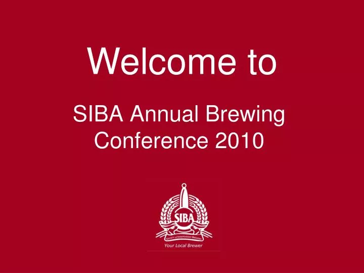 siba annual brewing conference 2010