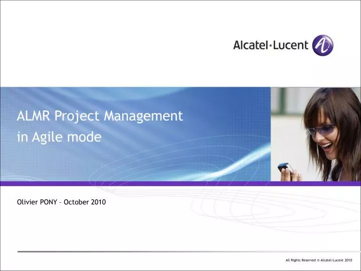 almr project management in agile mode