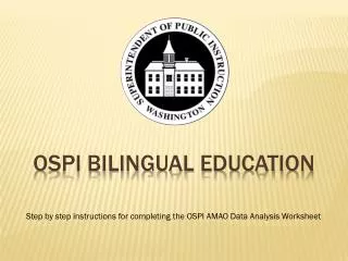 OSPI Bilingual Education