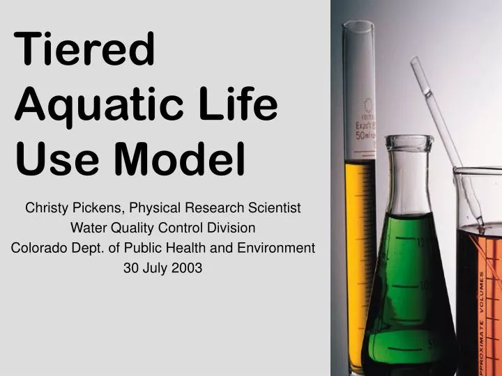 tiered aquatic life use model