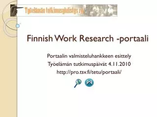 finnish work research portaali