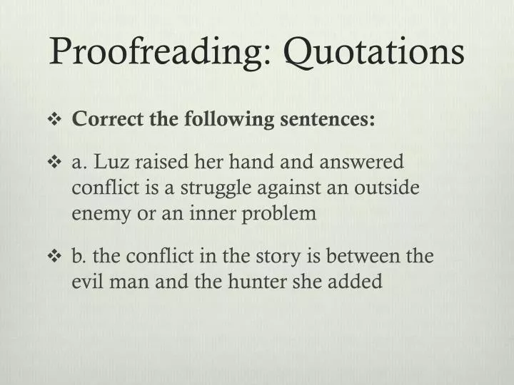 proofreading quotations