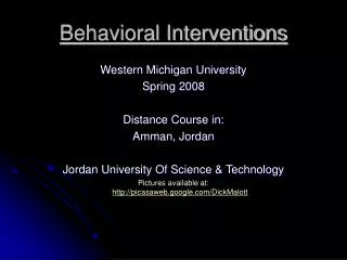 Behavioral Interventions