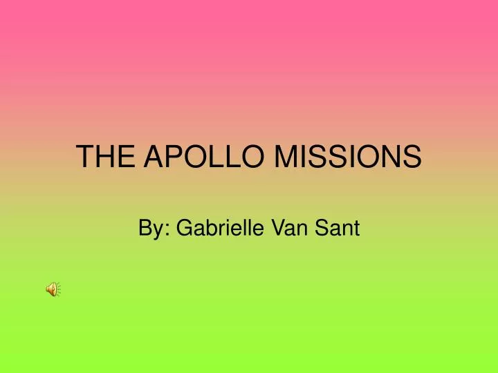 the apollo missions
