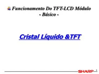 funcionamento do tft lcd m dulo b sico
