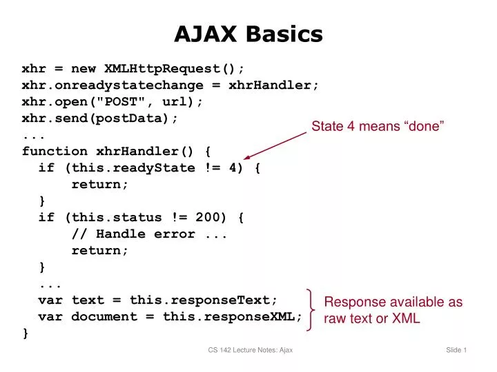 ajax basics