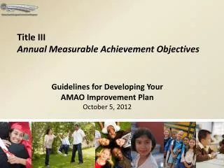Title III Annual Measurable Achievement Objectives