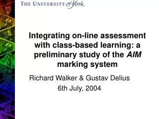 Richard Walker &amp; Gustav Delius 6th July, 2004
