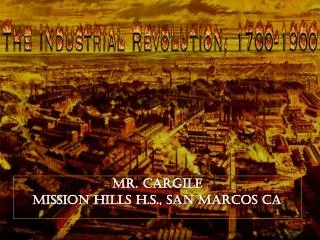 Mr. Cargile Mission Hills H.S., San Marcos CA