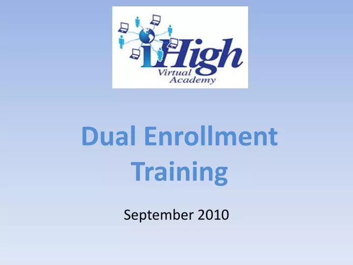 dual enrollment training